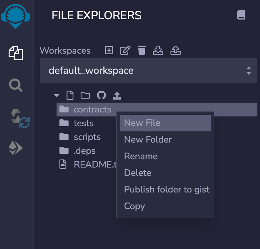 crear un archivo dentro de la carpeta de contratos