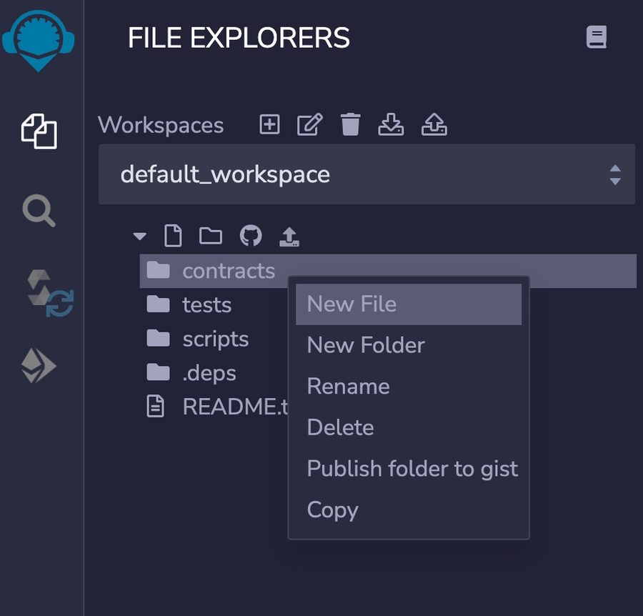 crear un archivo dentro de la carpeta de contratos